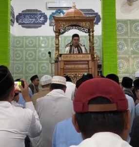 Khidmat, Shalat Idul Fitri di Masjid At-Taqwa Blambangan Umpu Dihadiri Sekda Way Kanan