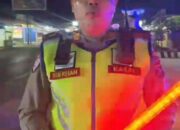 Satlantas Polres Way Kanan Gelar Blue Light Patrol, Arus Lalin Lintas Tengah Depan SPBU Bedeng Lancar