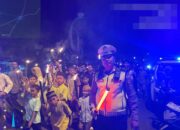 Sambut 1 Muharram 1448 H, Polres Way Kanan Amankan Pawai Obor di Umpu Semenguk