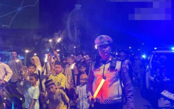 Sambut 1 Muharram 1448 H, Polres Way Kanan Amankan Pawai Obor di Umpu Semenguk