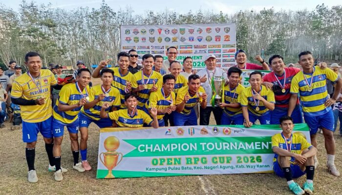 Sumbat Perlawanan Mulya Agung 2-0, Perseneba Segel Gelar Juara Open RPG CUP 2026