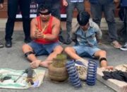 Mencuri Rel Kereta Api Senilai Rp 1,4 Miliar di Way Kanan, Dua Pria Ditangkap Polisi
