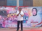 Semarak HUT ke-81 RI, Ribuan Warga Padati Jalan Sehat Penuh Warna di Way Kanan