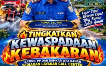 Cegah Kebakaran, Pemkab Way Kanan Luncurkan Call Center Darurat 24 Jam