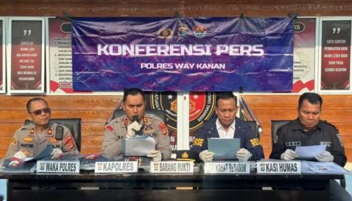 Polres Way Kanan Ungkap Kasus Begal Lintas Kecamatan dan Penimbunan 1,5 Ton Bio Solar
