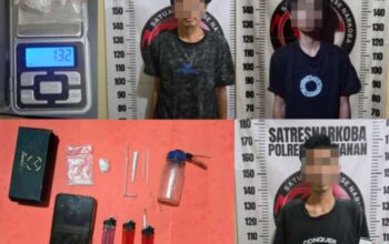 Polisi Tangkap Tiga Terduga Pelaku Penyalahgunaan Sabu di Way Kanan, Sita Barang Bukti 1,31 Gram